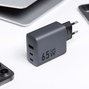 Įkroviklis Forcell F-Energy (2xUSB-C;1xUSB 4A 65W) juodas