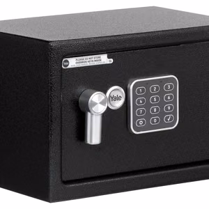 Yale YSV/200/DB2 – freestanding safe, 8.6 l, steel, black