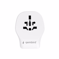 Gembird TPA-1A2C20-02-W universalus kelioninis maitinimo adapteris, 20 W, baltas