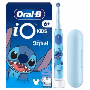 Oral-B Electric Toothbrush with Travel Case, 6Y+ iO Kids Disney Stitch Rechargeable For kids Number of brush heads included 1 Number of teeth brushing modes 3