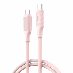 XO laidas NB-Q265B PD USB-C - USB-C 1,0m 60W, rožinis
