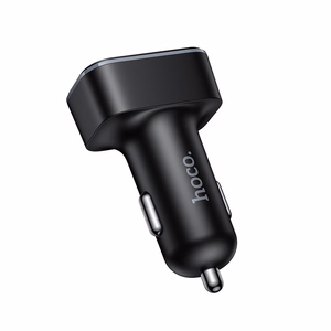 Įkroviklis automobilinis Hoco Z63 42W (2xUSB 2xUSB-C) juodas