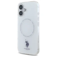 US Polo IML Ring MagSafe dėklas iPhone 16 - baltas
