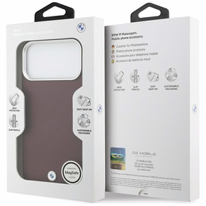 BMW Sign Full Wrapped Metal MagSafe чехол iPhone 17 Pro Max - красный