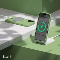 "Etteri" silikoninis magnetinis dėklas "iPhone 16 Plus" 6,7" šviesiai žalias