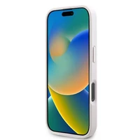 Guess Odinis 4G Trikampio Strass Magnētinis dėklas iPhone 16 Pro Max - rožinis