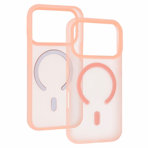 Tel Protect Mist Matte Magsafe dėklas Samsung Galaxy S25 rožinis oranžinis