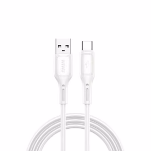 WiWU - Starlink serijos duomenų kabelis Wi-C001 USB A į USB C 2,4A - baltas