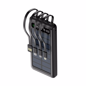 Setty solar power bank SLR-100 10000 mAh juodas