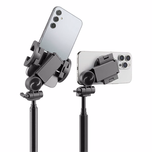 Maxlife MXST-200 universali magnetinė Bluetooth asmenukių lazda–trikojis, suderinama su MagSafe, juoda