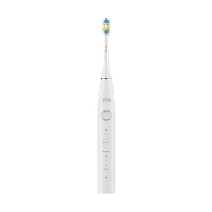 TEESA SONIC 2 garsinis dantų šepetėlis, baltas, 5 režimai, kelioninis dėklas, USB-C