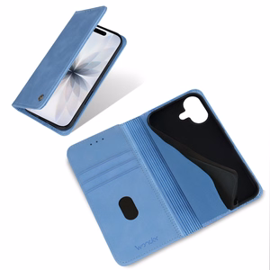 Wonder Smart dėklas iPhone 17 rūko mėlynas