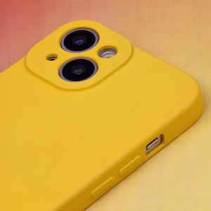 Silikoninis dėklas Samsung Galaxy S23 FE geltonos spalvos