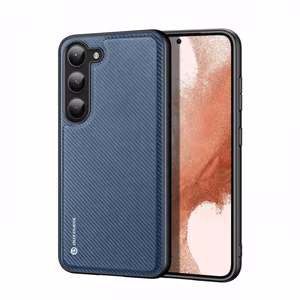 Dux Ducis Fino dėklas Samsung Galaxy S23+ su silikoniniu rėmeliu mėlynas