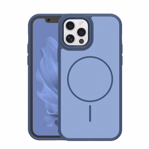 Frame Thin Mag dėklas for iPhone 12 / 12 Pro 6,1" tamsiai mėlynas