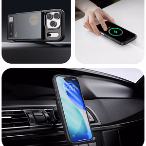 Rock Guard Objektyvo Apsauga Serijos Magnetinis Dėklas Iphone 17 Air permatomas-juodas