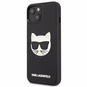 Karl Lagerfeld 3D Rubber Choupette чехол для iPhone 13 mini - Чёрный