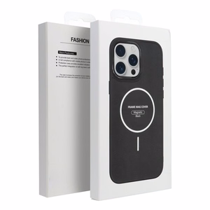 FRAME MAG COVER magnetinis dėklas telefonui, suderinamas su MagSafe, skirtas IPHONE 14, juodas