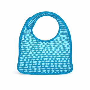 BUILT Mess Mate neopreno seilinukų mažyliams rinkinys, 2 vnt., Dribble Dots Blue