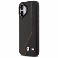 BMW M Carbon Line & Logo MagSafe dėklas iPhone 17 - raudonas