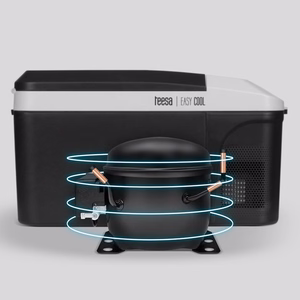 Teesa professional 13 L compressor travel refrigerator with freezing function, DC 12/24 V, AC 230 V