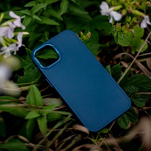 Satin dėklas telefonui Samsung Galaxy S24 Plus tamsiai mėlynas