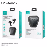 USAMS Ausinės Bluetooth 5.0 TWS JY series žaidimų belaidės juodas BHUJY01