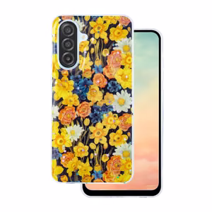 Glow Glam dėklas telefonui Samsung Galaxy A36 5G / A56 5G oranžinis