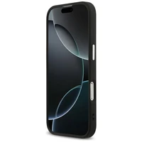 GUESS dėklas telefonui (m) IPHONE 17 suderinamas su MagSafe PU 4G W/Triangle Logo SL - juodas