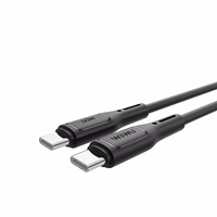 WiWU - Starlink serijos duomenų kabelis Wi-C043E USB C į USB C 30W - juodas
