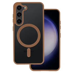 Akrilinis spalvotas magnetinis dėklas telefonui Samsung Galaxy S24 titano