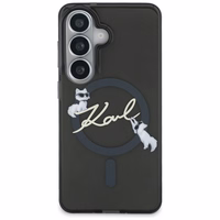 Karl Lagerfeld IML KC Script MagSafe Dėklas for Samsung Galaxy S26 Plus - juodas