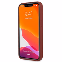 Mercedes Silikoninė Linija Dėklas iPhone 13 mini - Raudonas