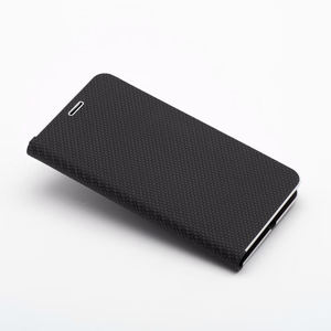 LUNA Book Carbon dėklas telefonui iPhone 16 Plus juodas