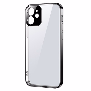 Joyroom New Beauty Series itin plonas dėklas su elektroplokštu rėmeliu iPhone 12 mini juodas (JR-BP741)