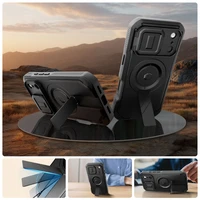 Tech-Protect Kevlar magnetinis MagSafe dėklas telefonui iPhone 17 Pro Max - juodas