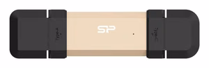 Silicon Power DS72 USB flash drive 250 GB USB Type-A / Type-C 3.2 Gen 2 Gold