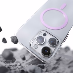 Etteri Spalvotos Mag dėklas (m) telefonui iPhone 15 Pro 6,1 rožinis (m)