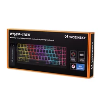 Wozinsky WKGP-1165 Mechanical Gaming Keyboard with RGB Backlight - Black