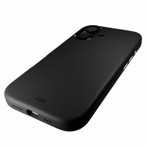 Puro Icon Mag Pro Magnetinis Silikoninis dėklas telefonui iPhone 16 - Juoda