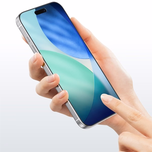 AmazingThing Radix pilnas grūdintas stiklas iPhone 17 Pro Max telefonui (rinkinys, 2 vnt.)