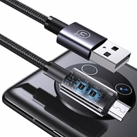 USAMS Laidas USB na Micro-USB 2A 1,2m Fast Charging plieno SJ668USB01 (US-SJ668)