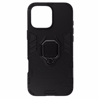 Ring Armor dėklas telefonui iPhone 16 Pro Max juodas