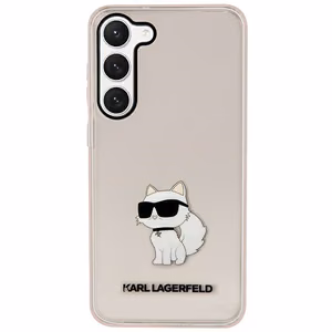 Karl Lagerfeld KLHCS23MHNCHTCP S23+ S916 rožinis kietasis dėklas Ikonik Choupette
