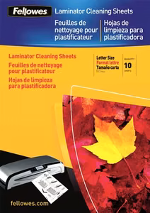 Fellowes laminatoriaus valymo lakštai 10vnt