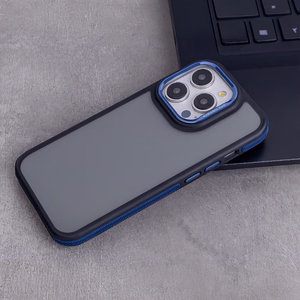 Crystal juodas dėklas for Xiaomi Redmi Note 14 5G (Global) mėlynas