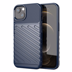 Thunder dėklas lankstus tvirtas patvarus dangtelis TPU dėklas iPhone 13 mini mėlynas