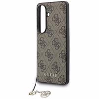 Guess dėklas 4G Classic Logo Charm MagSafe for Samsung Galaxy S26 rudas