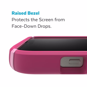 Speck Presidio2 Pro case for iPhone 15 Plus / 14 Plus, with Microban antimicrobial protection, Digital Pink / Blossom Pink / White
