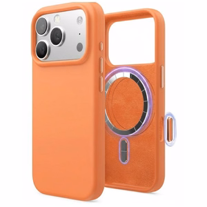 Dėklas "TM MagSafe Silicone" skirtas iPhone 17 / Deep Orange /